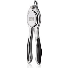 Starseven Vacu Vin Şampanya Şişe Açacağı, Gümüş, Kahverengi, 3,5 x 5 x 15,5 cm