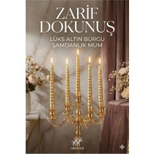 Epilons 4'lü Lüks Burgu Şamdan Mumu 26 cm - Damlatmaz Spiral Dekoratif Mum Seti