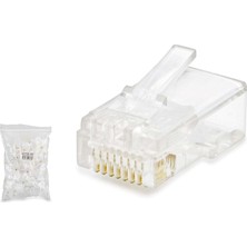 Epilons Cat5 Konnektör RJ45 100LÜ Paket Şeffaf HDX5007