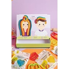 Starseven Childgen Giysi Giydirme Sahneli Oyun Hamuru Kutusu