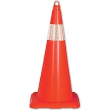 Aylina Esnek Kırılmaz Trafik Konisi Tek Reflektörlü 50 cm