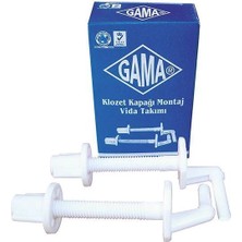 Aylina Gama Klozet Kapağı Montaj Vidası Plastik Alttan Sıkma KOD:45001