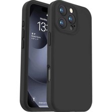 Braventa Collection Ggm Aksesuar iPhone 16 Pro Max ile Uyumlu Içi Kadife Kamera Korumalı Lansman Silikon Kılıf Ince Yapı