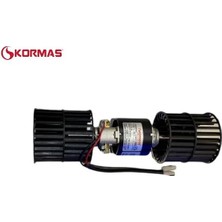 KORMAS 24V KALORİFER MOTORU (ÇİFT MİLLİ-PERVANELİ) FORD CARGO