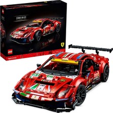 LEGO Technic Ferrari 488 GTE 42125 1677 Parça Erkek Çocuklar İçin Hediyelik Eğlenceli Set