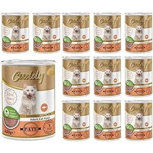 Starseven Cuddy Yetişkin Kedi Somonlu Pate Yaş Mama 400 gr x 12 Adet