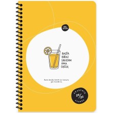 Braventa Collection Hisli Şeyler A5 Spiralli Akademik Ajanda - Başta Sıkıldım