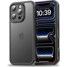 Braventa Collection iPhone 16 Pro Max ile Uyumlu Mattcover Serisi Arkası Mat Polikarbonat Kenarları Silikon ve Köşeleri