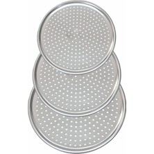 Hype Store Orret Home Paslanmaz Çelik Pizza Tepsisi,delikli Lahmacun ve Pizza Tavası,fırın Tepisisi (28 Cm)