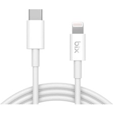 Hype Store BX-IP01UC Type-C To Lightning 3A Hızlı Şarj ve Data Kablosu Beyaz 1 Metre