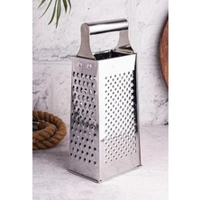 Braventa Collection Metal Rende, Paslanmaz Çelik, Çok Amaçlı ve Dayanıklı Tasarım, Sebze, Peynir ve Meyve Rendesi, Ergon