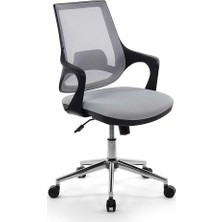 Seduna Skagen Gri Ofis Çalışma Koltuğu Metal Ayaklı Bilgisayar Koltuğu