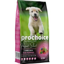 Braventa Collection Prochoice Perfect Start, Yavru Köpekler Için, Hipoalerjenik, Kuzu Etli ve Pirinçli Kuru Mama, 12 kg