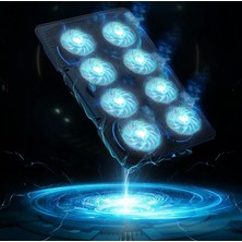 Hype Store Şok Soğutma Profesyonel Dizüstü Bilgisayar Notebook Soğutucu Laptop Stand Işıklı Laptoplarına Özel 8