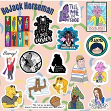Hype Store Ms Major Selection Bojack Horseman Sticker Seti | Laptop Notebook Telefon Etiket Journal