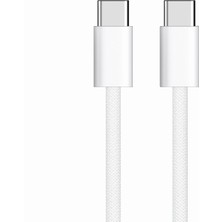 Hype Store iPhone 15/16 ve Android Için Type C-C, 60WATT Pd, Örgülü, Hızlı Şarj Kablosu (100 Cm)