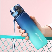 Hype Store Uzspace Fiftyfifty 500ML Çift Renk Softtouch Ff Collection Su Matarası Mavi-Turkuaz