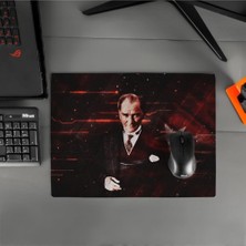 Braventa Collection Mustafa Kemal Atatürk Tasarımlı 40X30 Mousepad - Mouse Pad - Fare Altlığı