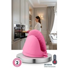 Aylina Mey Ithalat® Valeria Serisi - Isıya Dayanıklı Lüks Silikon Parmak Ucu Tutacağı Fırın Eldiveni