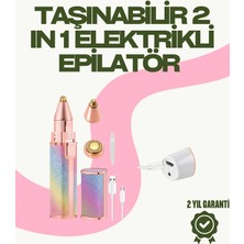 Aylina Mey Ithalat® 8000 Rpm Taşınabilir Epilatör – Kaş Düzeltici ve Dudak Epilatörlü Pille Çalışan