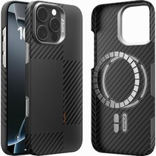 Braventa Collection Raptic iPhone 16 Pro Max Kılıf - Kaymaz Slim Fit Magsafe Uyumlu Çizilmez Sanat Geometrik Kılıf, 6,9