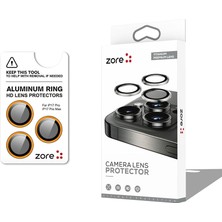 Braventa Collection Senon iPhone 17 Pro Max Için Cl-12 Premium Safir Parmak Izi Bırakmayan Anti-Reflective Kamera Lens K