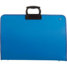 Hype Store Faber-Castell Proje Çantası Mavi, 38X55 Cm, Askılı Taşıma, Kalemlikli, Sert Kapaklı, El Yormayan Erg