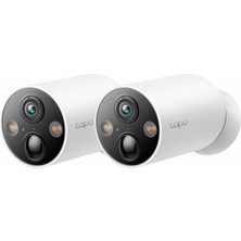 Hype Store Tapo Tp-Link C425 2-Pack, 2k Qhd Kablosuz Bataryalı Güvenlik Kamerası, Yapay Zeka Desteği, Renkli Ge