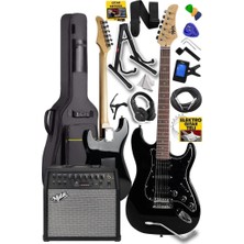 Hype Store RPH-40BK-50AMP Full 50W Şarjlı Bt Amfili Elektro Gitar Seti Hsh Manyetik Maple Klavye