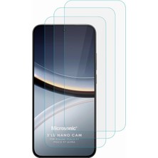 Braventa Collection Poco F7 Ultra Screen Protector Nano Glass Cam Ekran Koruyucu (3`lü Paket) [poco F7 Ultra ile Uyumlu