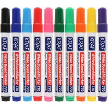 Hype Store Kraf 770 Doldurulabilir Beyaz Tahta Kalemi 10'lu Set