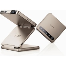 Braventa Collection Aurzen Zıp Katlanabilir Dlp Gerçekten Mini Projektör, Cep Boyutu, Sıfır Gecikmeli Odaklama, Tek Tıkl