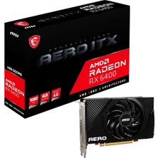 Hype Store Msı VGA Radeon Rx 6400 Aero Itx 4g RX6400 4gb Gddr6 64B Pcıe 4.0 X4 (1xdp 1xhdmı) Ekran Kartı