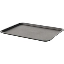 Hype Store Servis Tepsisi 37X29 cm Sunum Tepsisi Çay Kahve Taşıma Plastik Tepsi Gri Renk 5045777777785