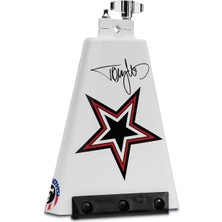 Hype Store Latin Percussion Tommy Lee Rock Signature Cowbell, Beyaz Grafik Sanatlı, 8" (LP009TL)