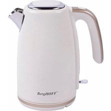 Hype Store Berghoff Gem Pearl 1, 7 L Su Isıtıcı – 2200 W Paslanmaz Çelik Gövde | Vanilya Krem Gold