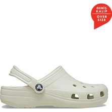 Kadınlar İçin Crocs Classic Linen Terlik/Sandalet 10001-0HZ Bej-Beyaz Renk Hafif ve Nefes Alabilir