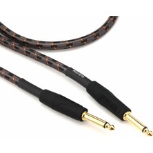 Braventa Collection Roland Altın Serisi Enstrüman Kablosu, Düz/düz 1/4 Ich Jack, 15-Fit