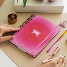 Hype Store A5 Spiralli Süresiz Renkli Planlayıcı Ajanda Motivasyon Sayfalı Aura Kurdele