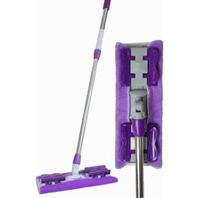 Hype Store Sihirli Yer Mopu Fayans Duvar Yüzey Temizlik Mikrofiber Mandallı Mop, Teleskopik Saplı Istediğin Bez