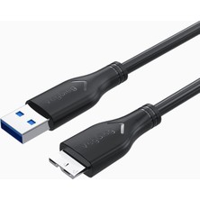 Braventa Collection Veggieg USB 3.0 Micro B Şarj ve Data HDD Kablosu 1 Metre