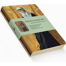 Braventa Collection Retronote Istanbul Hanımefendileri Serisi I - A5, Osman Hamdi Bey 4'lü Defter Seti I, Çizgisiz, Topl