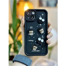 Hype Store Go Aksesuar Iphone 13 ve 14 ile Uyumlu Siyah Coffee Kurabiye Tasarımlı Kılıf
