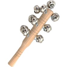 Braventa Collection Orf-Plt-10 Örf Aletleri Ahşap Saplı El Zili Ahşap Çıngırak 1 Adet