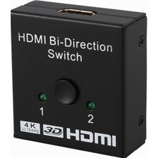 Hype Store 9444 2 Port Çift Yönlü HDMI Switch Splitter Ekran Monitör Altın Kaplama Çoklayıcı Çoğaltıcı (Aynı An