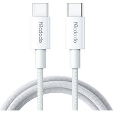 Hype Store Mcdodo CA-2770 60W USB C To USB C Şarj ve Data Kablosu Beyaz 1.2 M