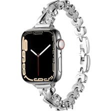 Hype Store Ile Uyumlu Watch 38MM/40MM KRD-103 Metal Kordon Gümüş