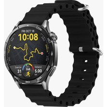 Hype Store 22MM ile Uyumlu Saatler Için Ocean Loop 46MM Silikon Kordon Huaweı Watch (Gt5/gt4/watch 4 Pro/gt3/gt