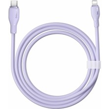 Hype Store Pudding Hızlı Şarj Özellikli Type-C To Lightning Kablo 20W, 1.2 Metre, Mor