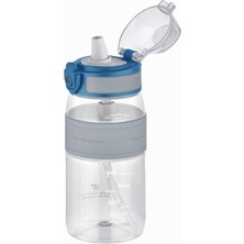 Hype Store Uzspace Fiftyfifty Pipetli(Isırılamaz) 440 ml Silikon Gövde Su Matarası